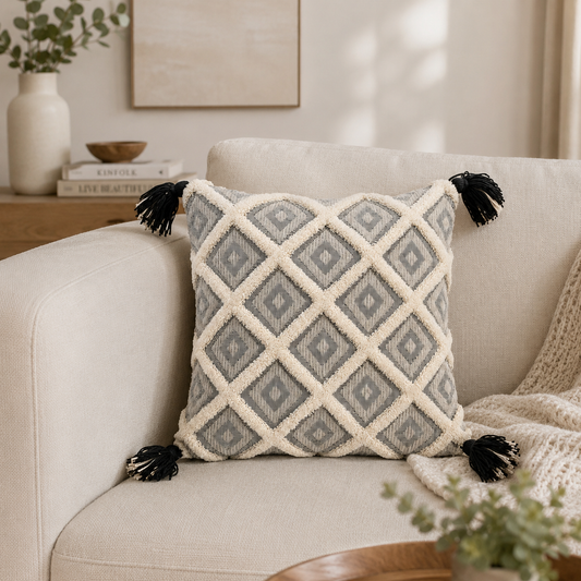 Bela Cotton Cushion by Of Earth