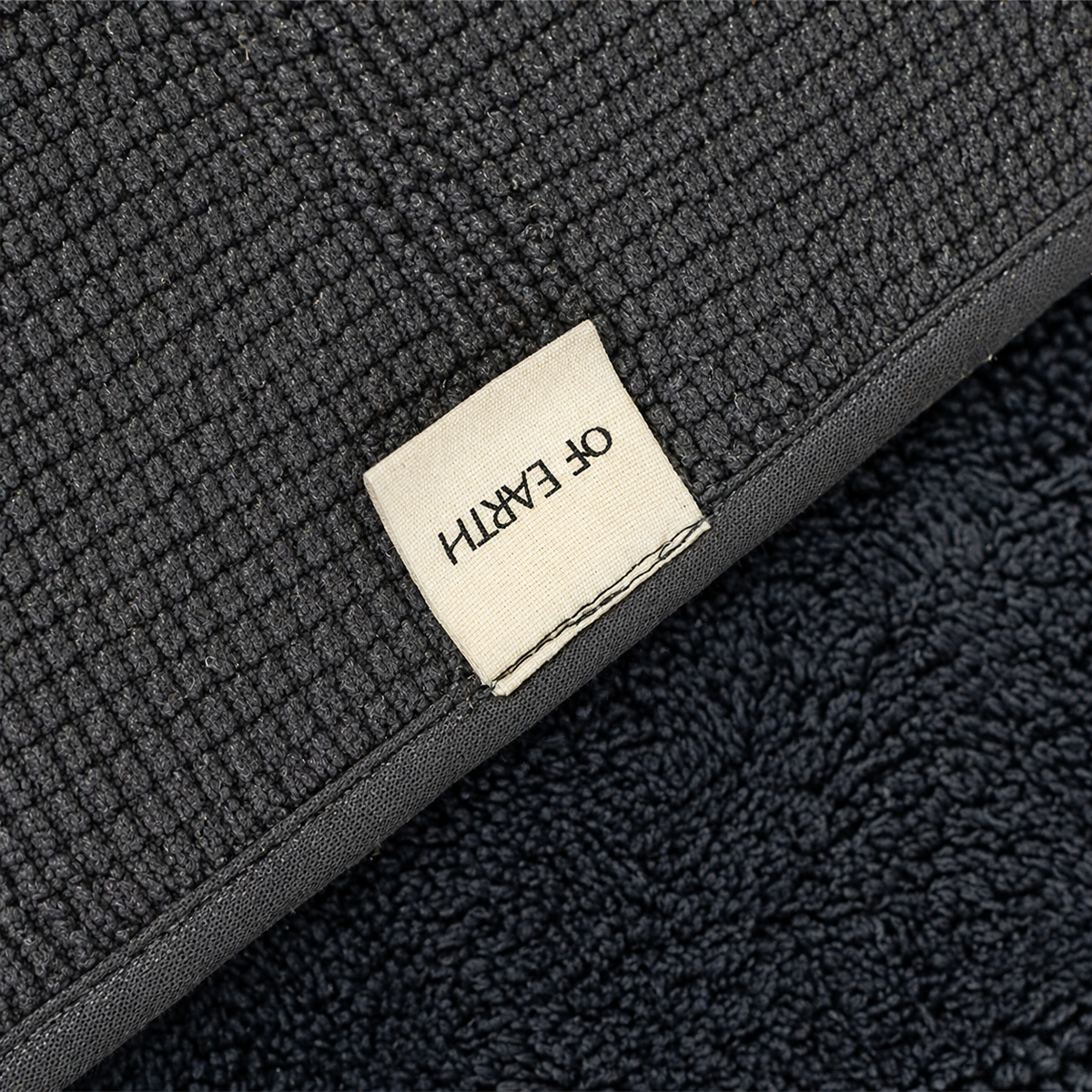 |Bunai cotton floor mat Charcoal -Of Earth