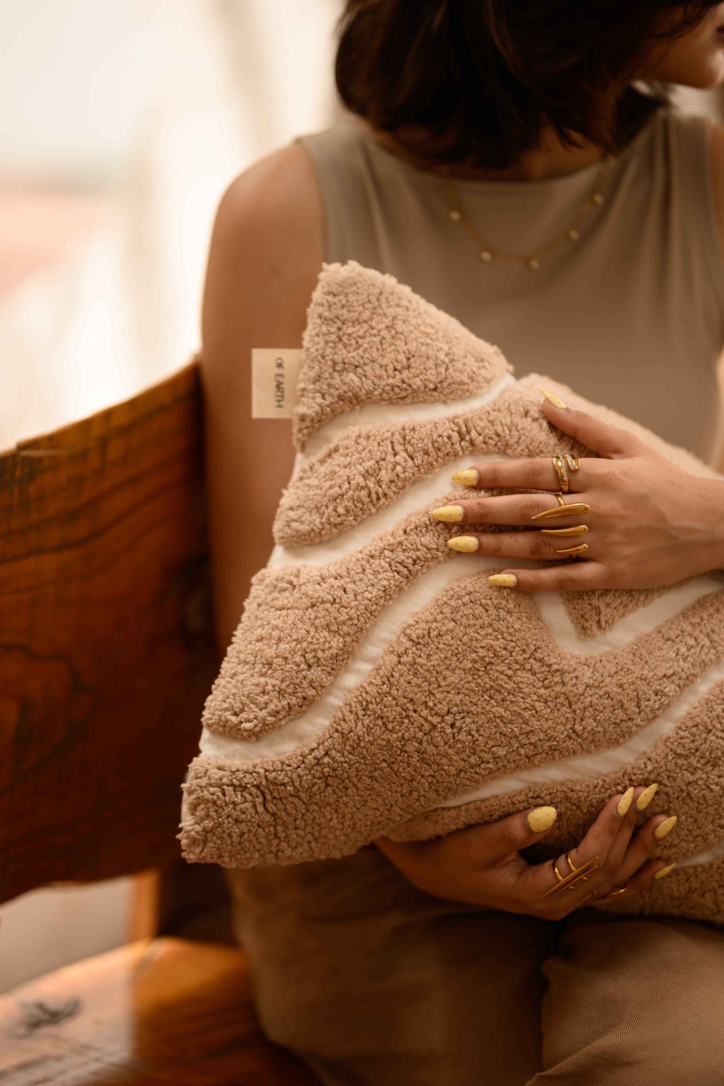 Leher Cotton Cushion