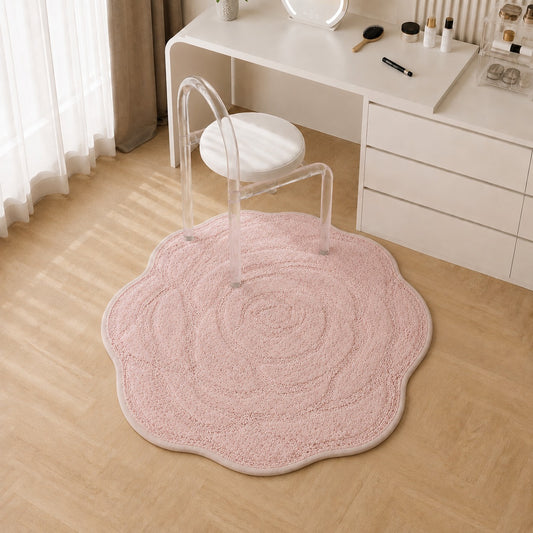 |Gulaab Floor Mat in Pink by Of Earth