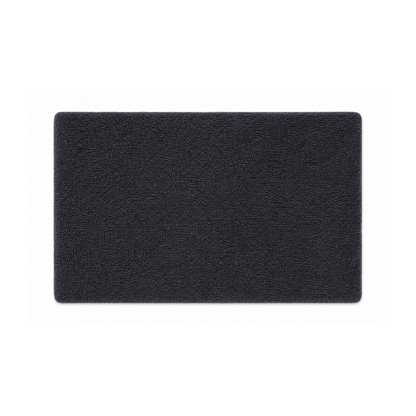 |Aangan non-reversible cotton floor mat in Charcoal-Of Earth