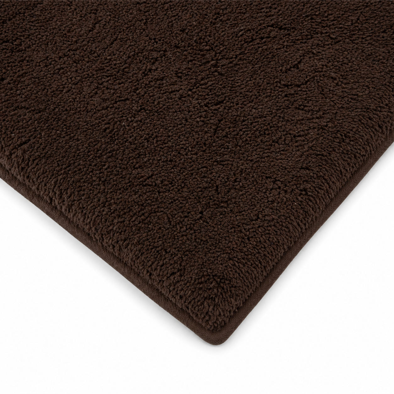 |Aangan non-reversible cotton floor mat in Walnut-Of Earth