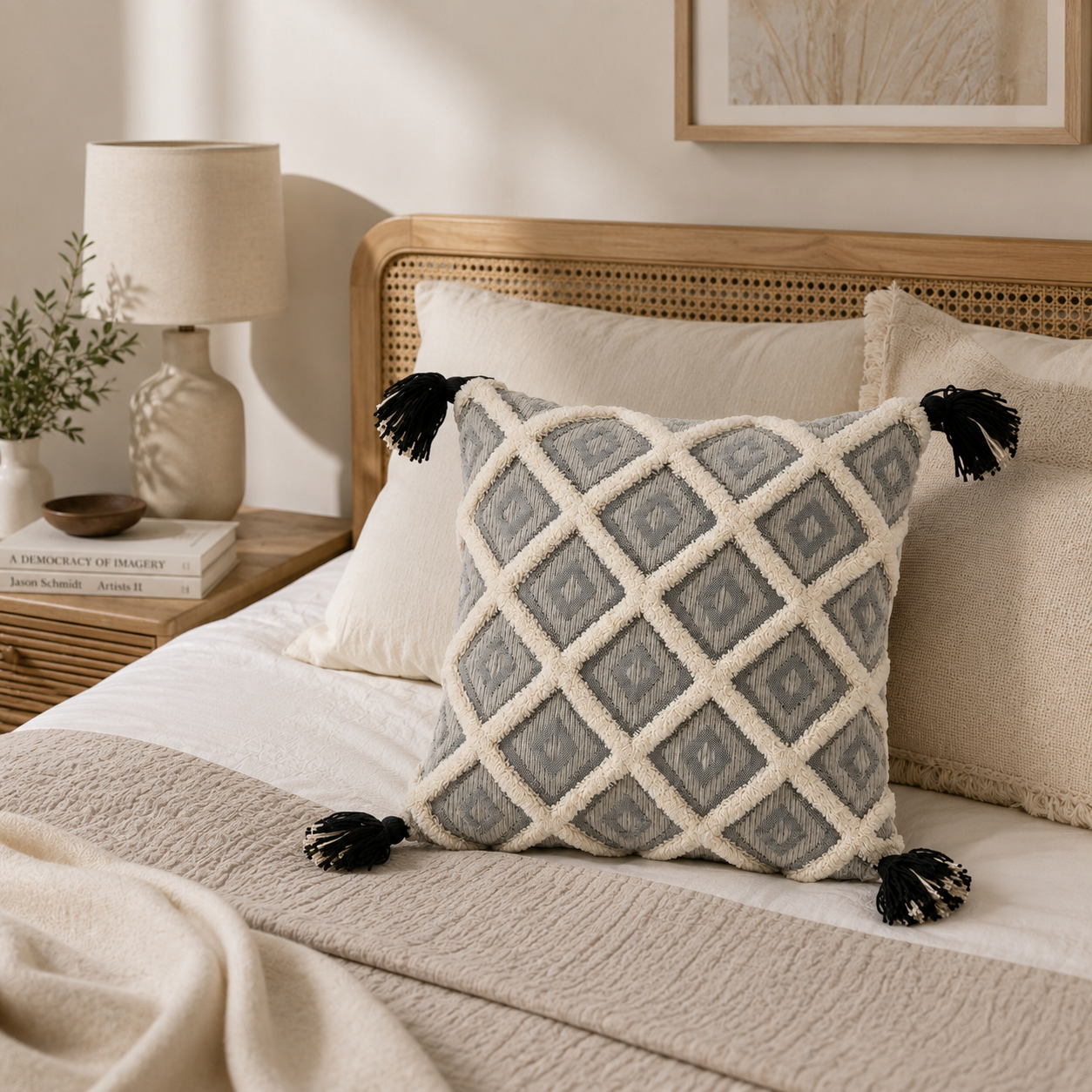 Bela Cotton Cushion by Of Earth