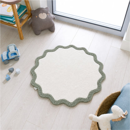 |Bhoomi Floor Mat in Green by Of Earth