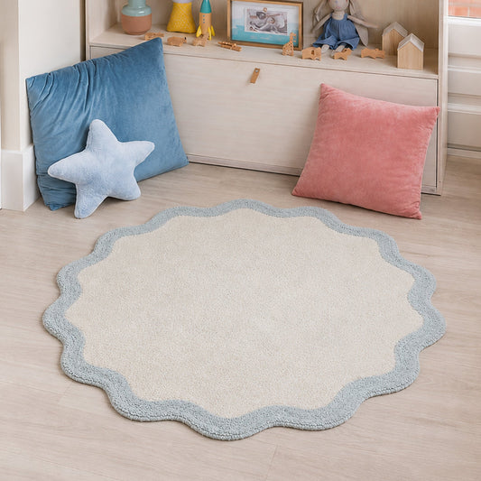 |Bhoomi Floor Mat in Blue Color by Of Earth