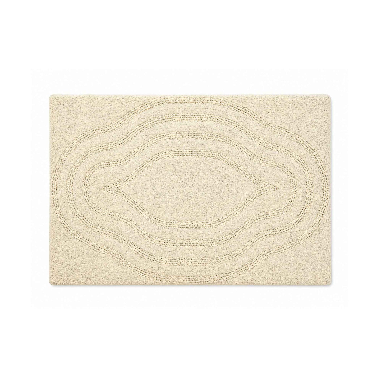 |Chamba reversible cotton floor mat in Ivory-Of Earth