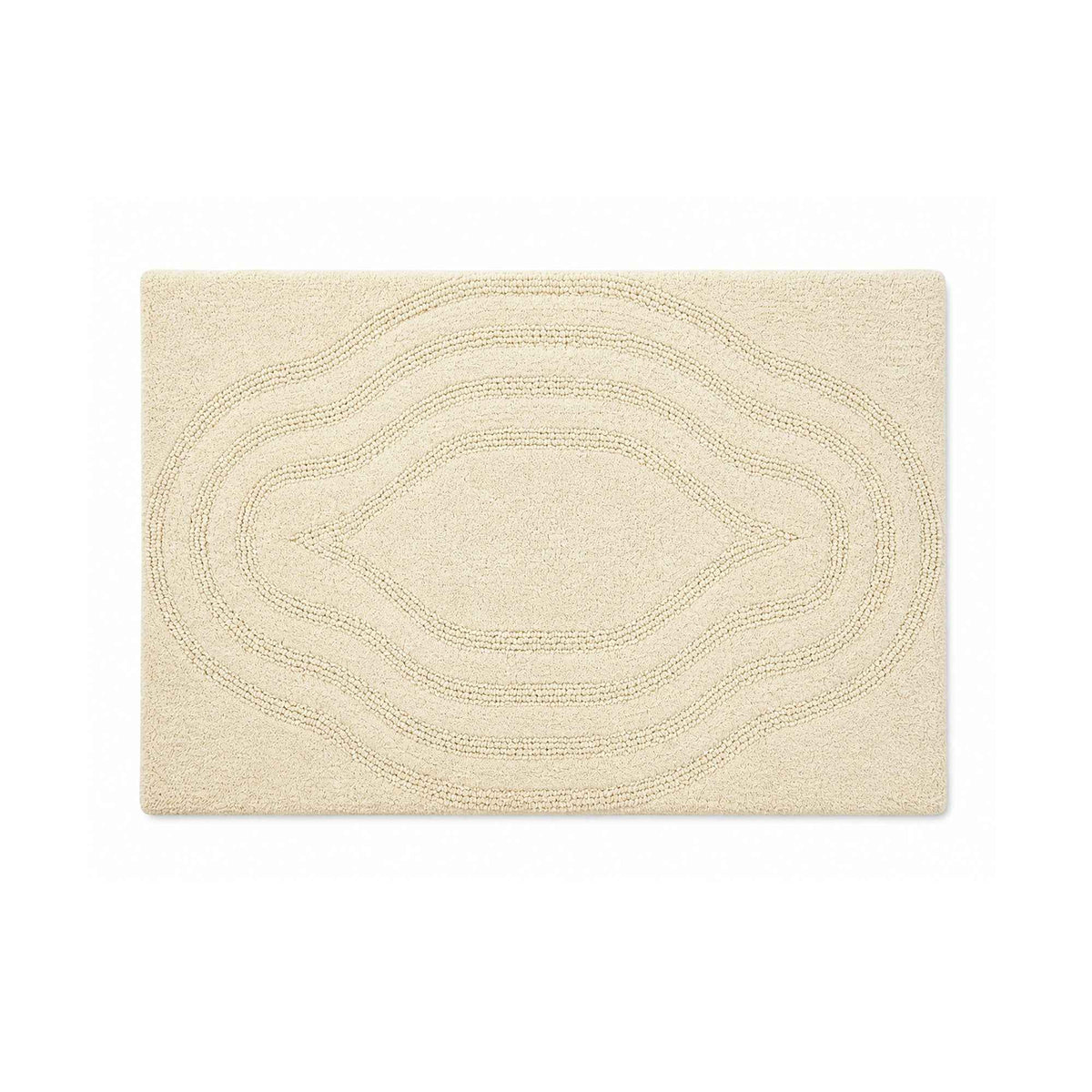 |Chamba reversible cotton floor mat in Ivory-Of Earth