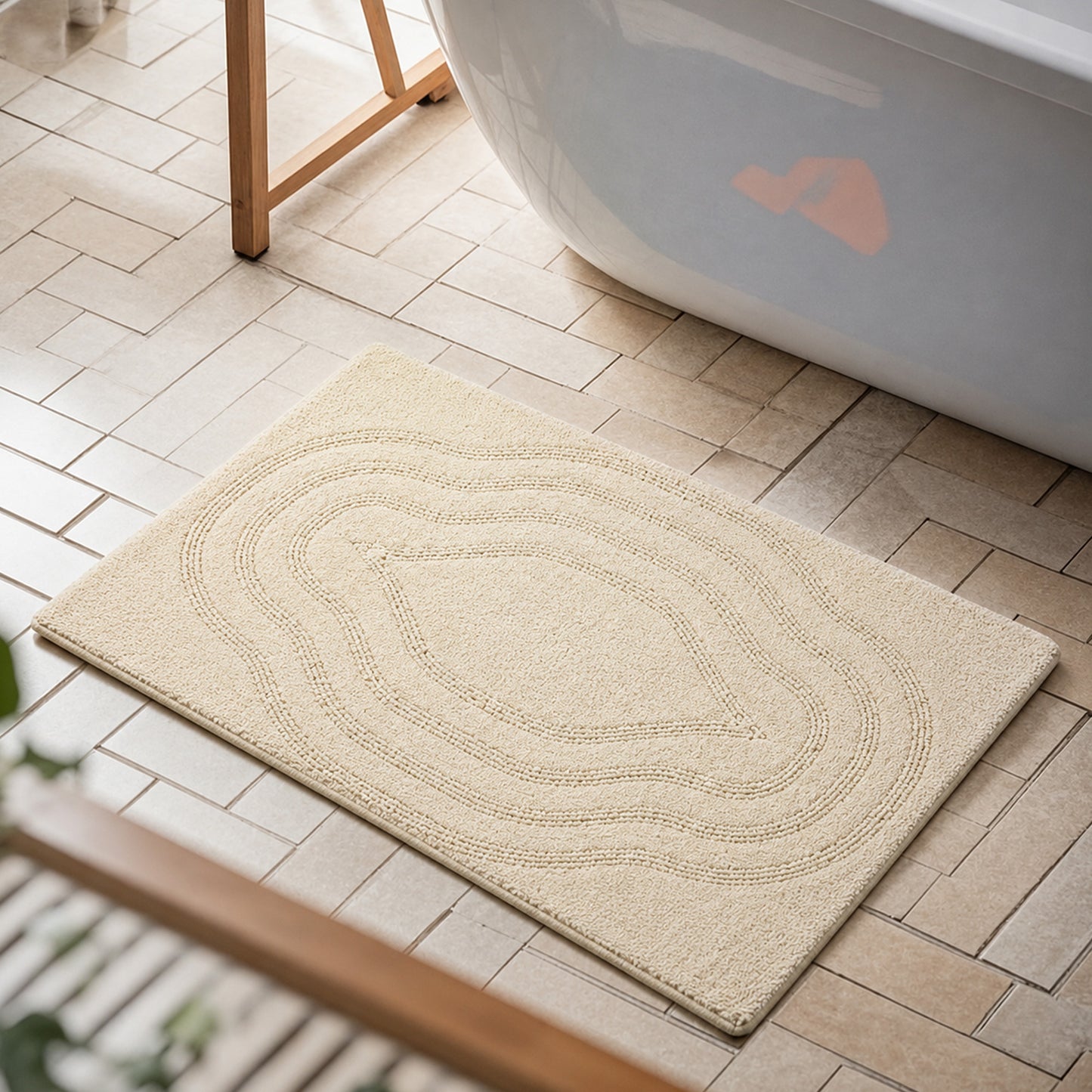 |Chamba Floor Mat in  Ivory by Of Earth