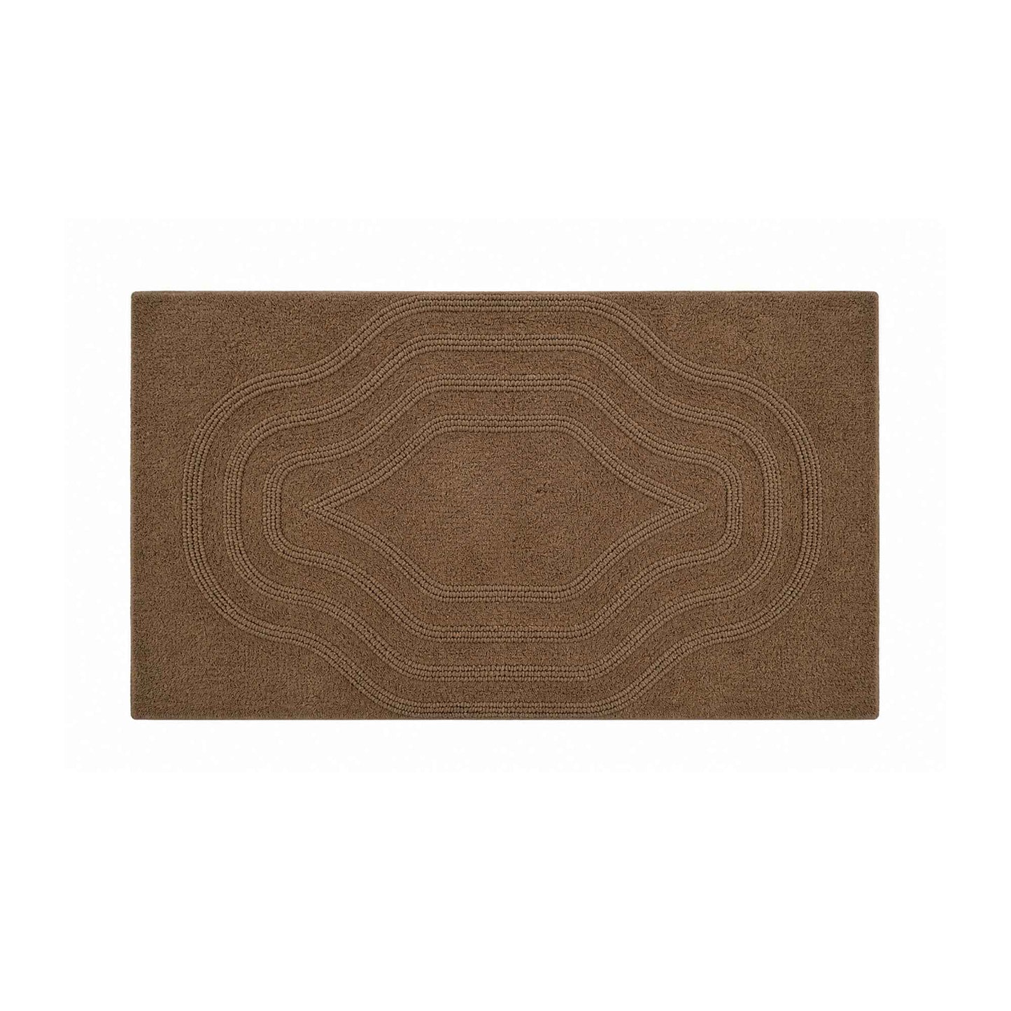 |Chamba reversible cotton floor mat in Tan-Of Earth