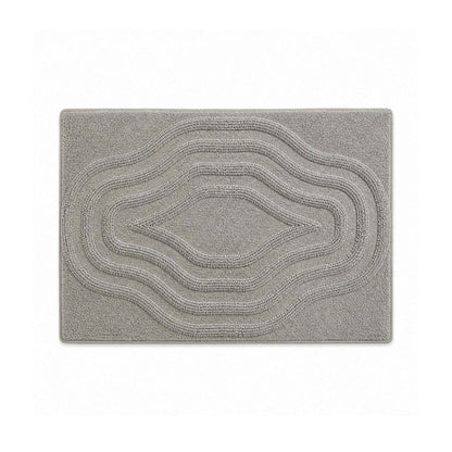 |Chamba reversible cotton floor mat in Grey-Of Earth