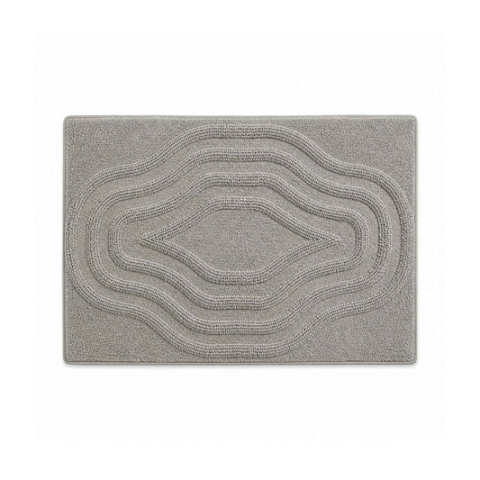 |Chamba reversible cotton floor mat in Grey-Of Earth