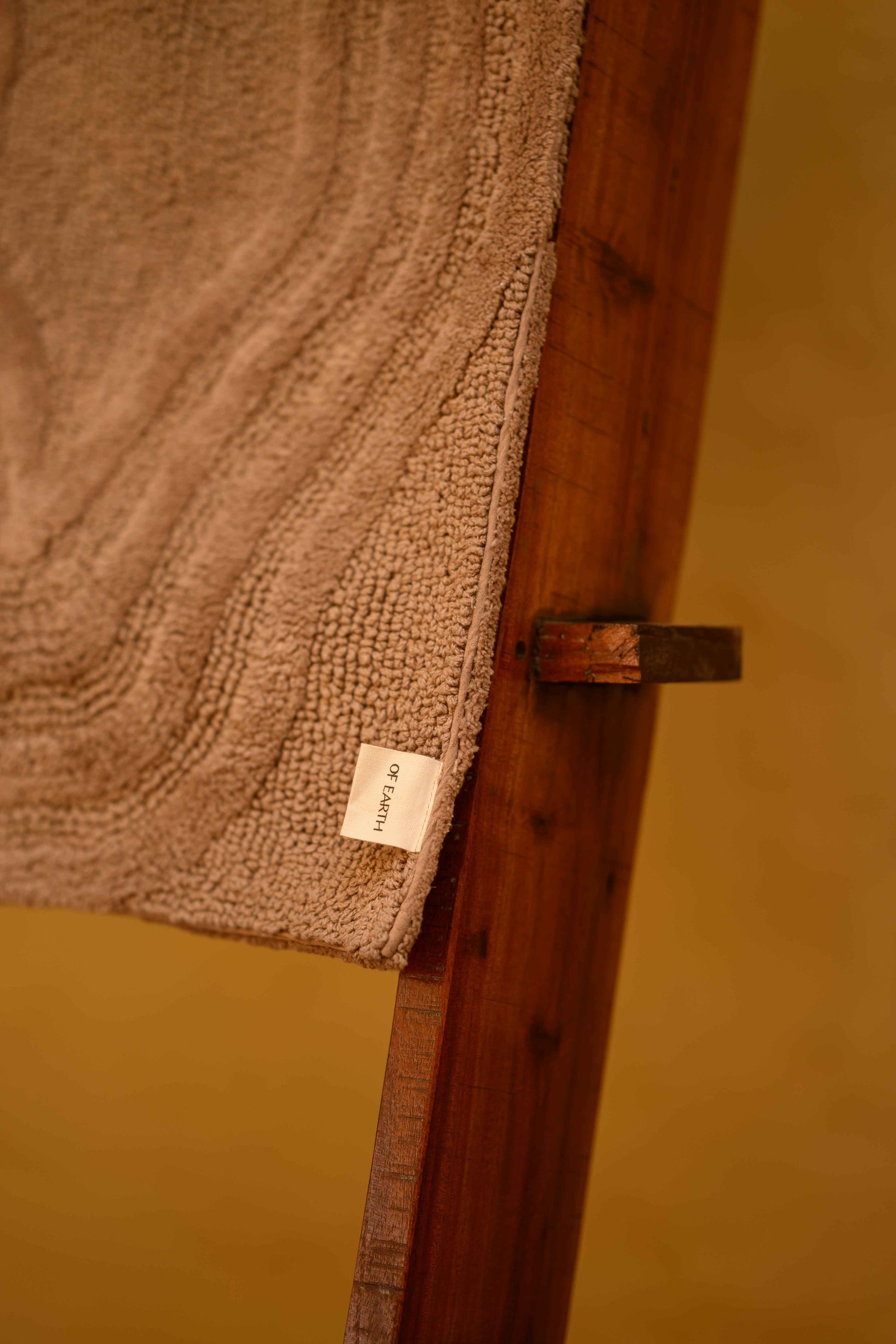 |Chamba reversible cotton floor mat in Tan-Of Earth