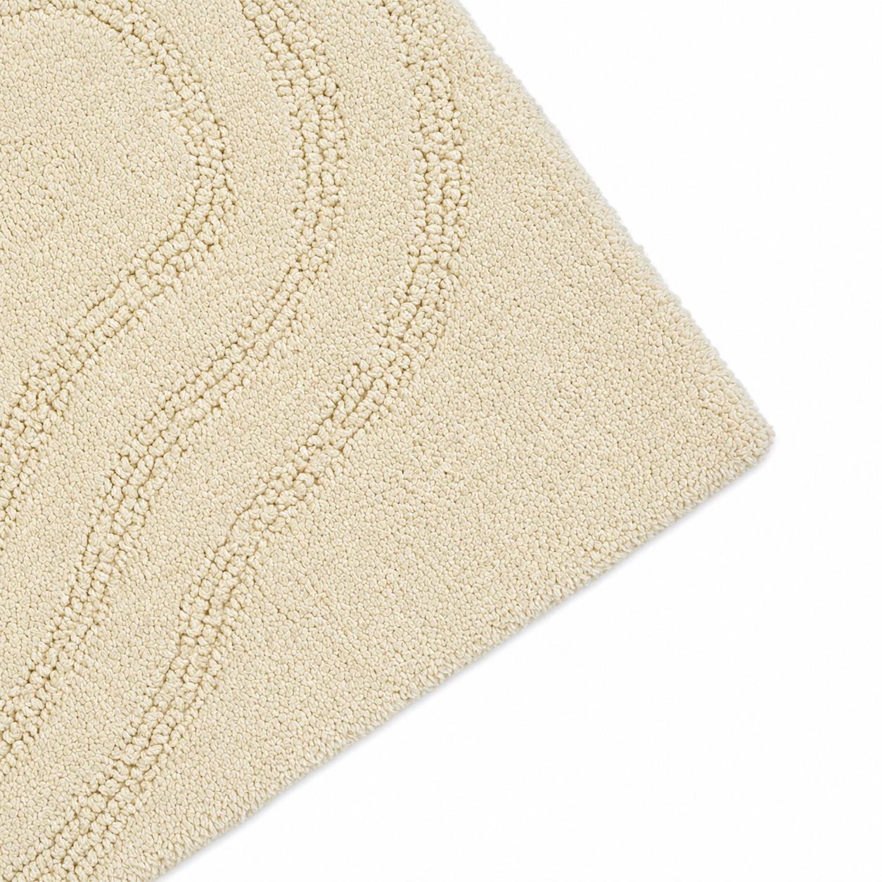 |Chamba reversible cotton floor mat in Ivory-Of Earth