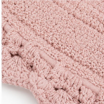 |Chanda reversible cotton floor mat in pink – Of Earth