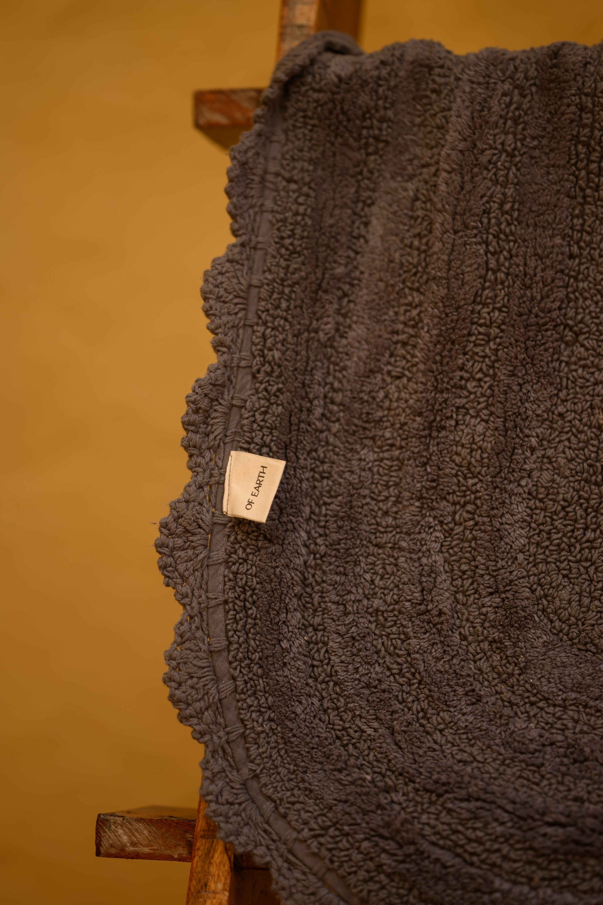 |Chaukhat Floor Mat in Charcoal by Of Earth
