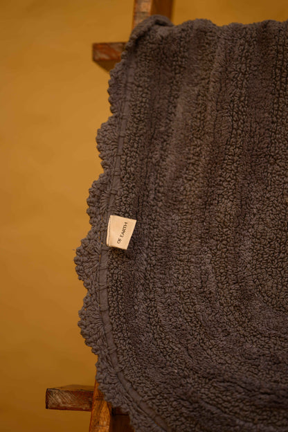 |Chaukhat Floor Mat in Charcoal by Of Earth