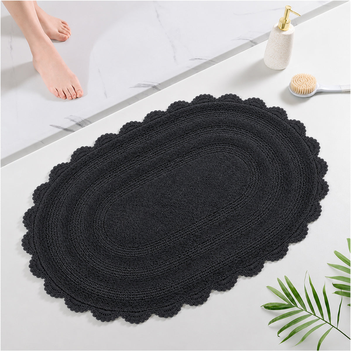 |Chaukhat Mat in Charcoal