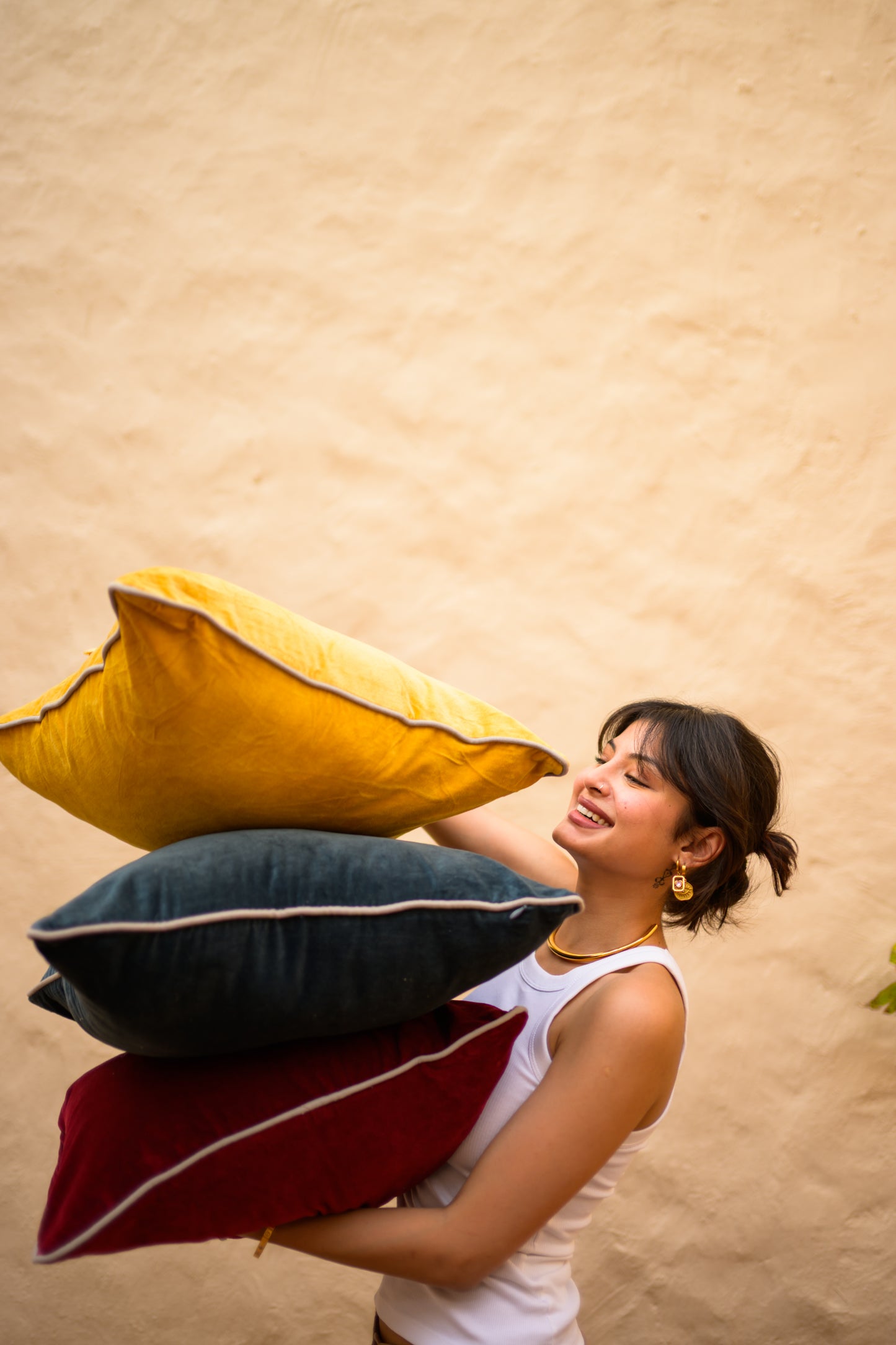 Shraya Cotton Velvet Cushion