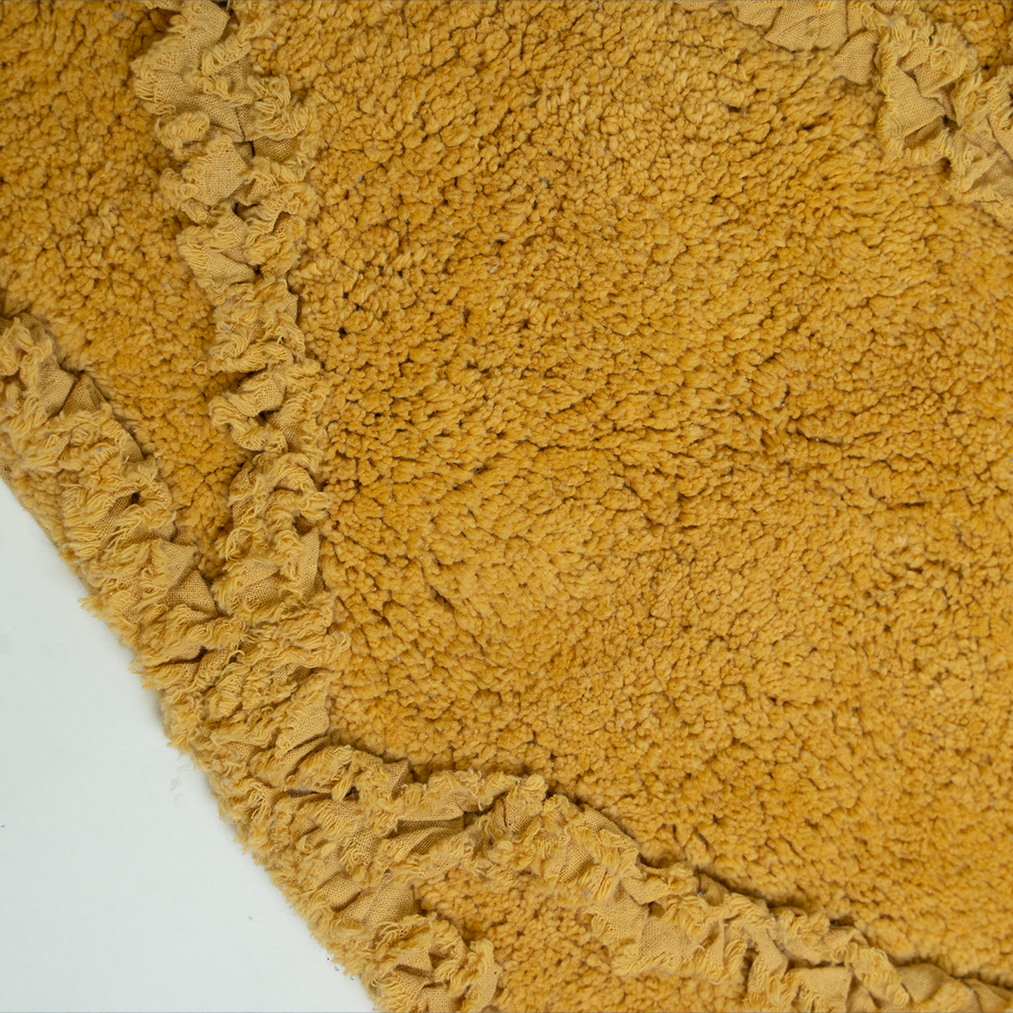 |Dehri cotton floor mat in Mustard -Of Earth