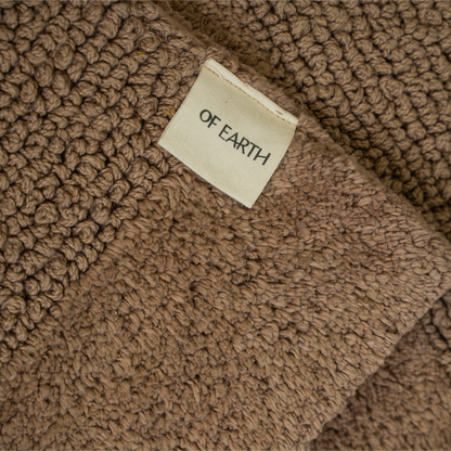 |Grih reversible cotton floor mat in Tan-Of Earth