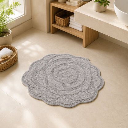 |Gulaab Mat in Grey Color
