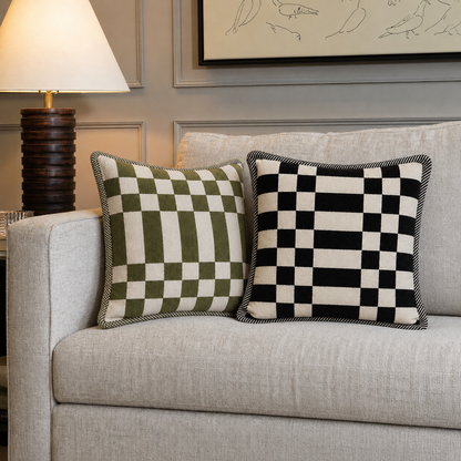 Iris Cotton Cushion by Of Earth