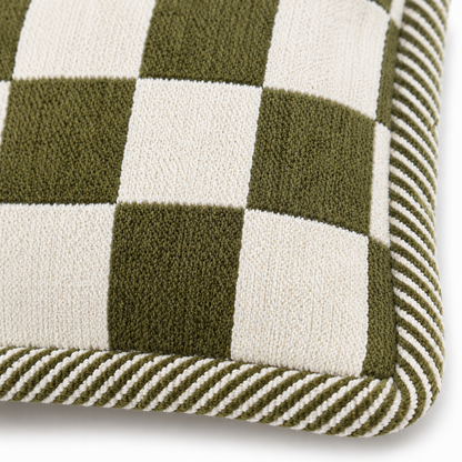 Iris Cotton Cushion by Of Earth