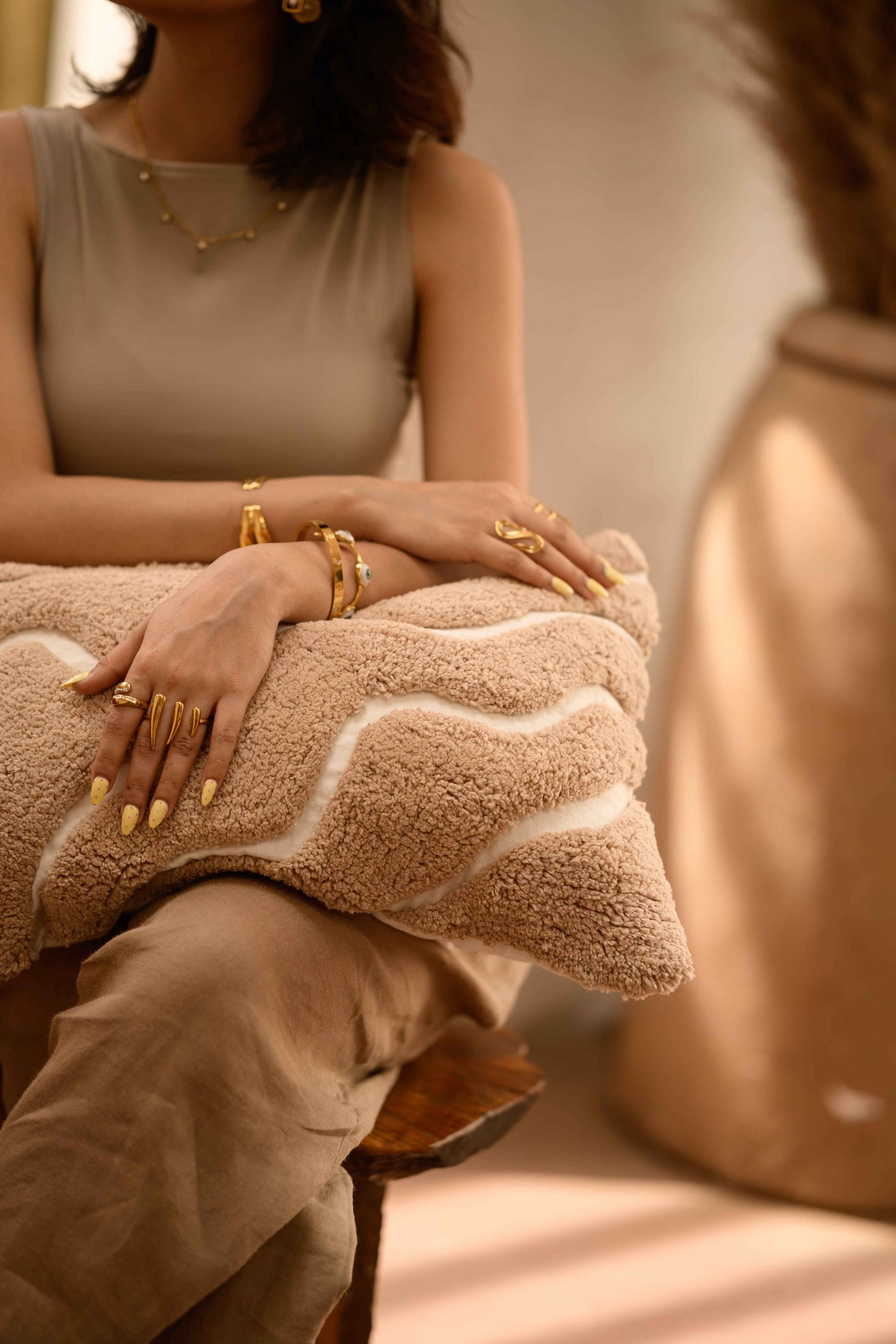 Leheri Cotton Cushion by Of Earth