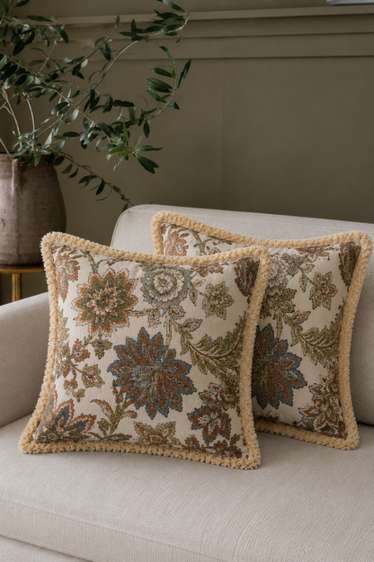 |Mahroo Cotton Cushion by Of Earth