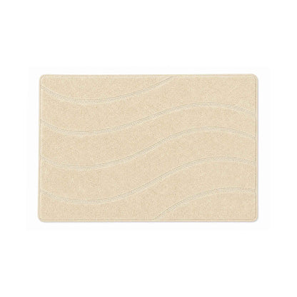 |Oorja cotton floor mat in Ivory-Of Earth