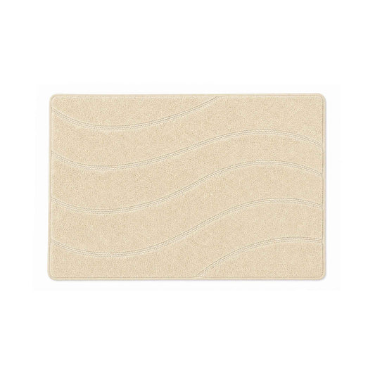 |Oorja cotton floor mat in Ivory-Of Earth