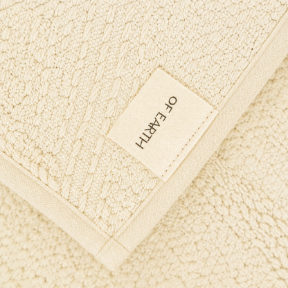 |Oorja cotton floor mat in Ivory-Of Earth