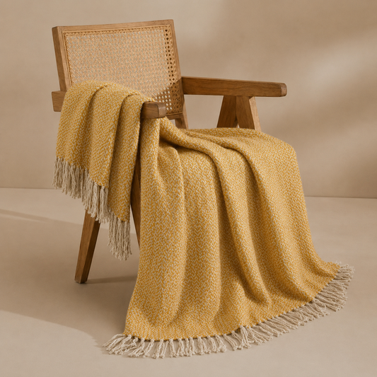 Raina Cotton Throw Blanket - Of earth