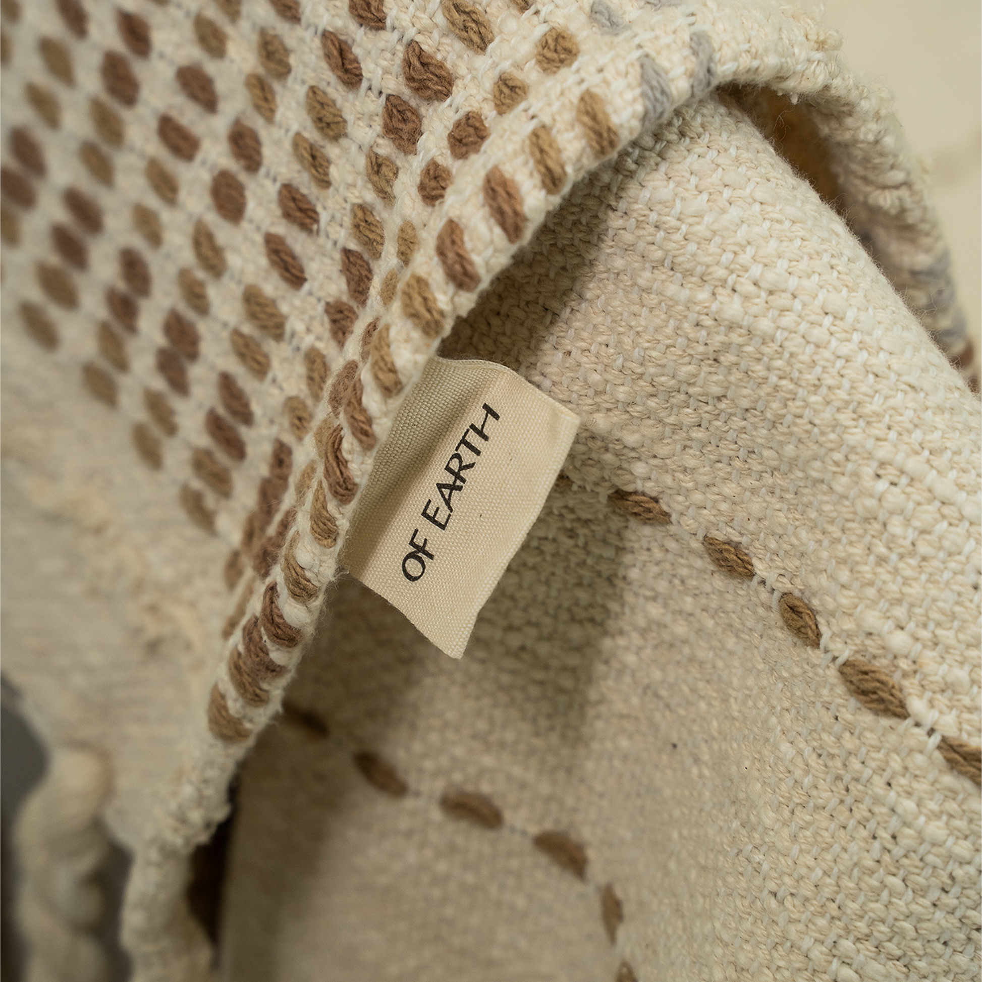 Rekha Cotton Throw Blanket - Of earth