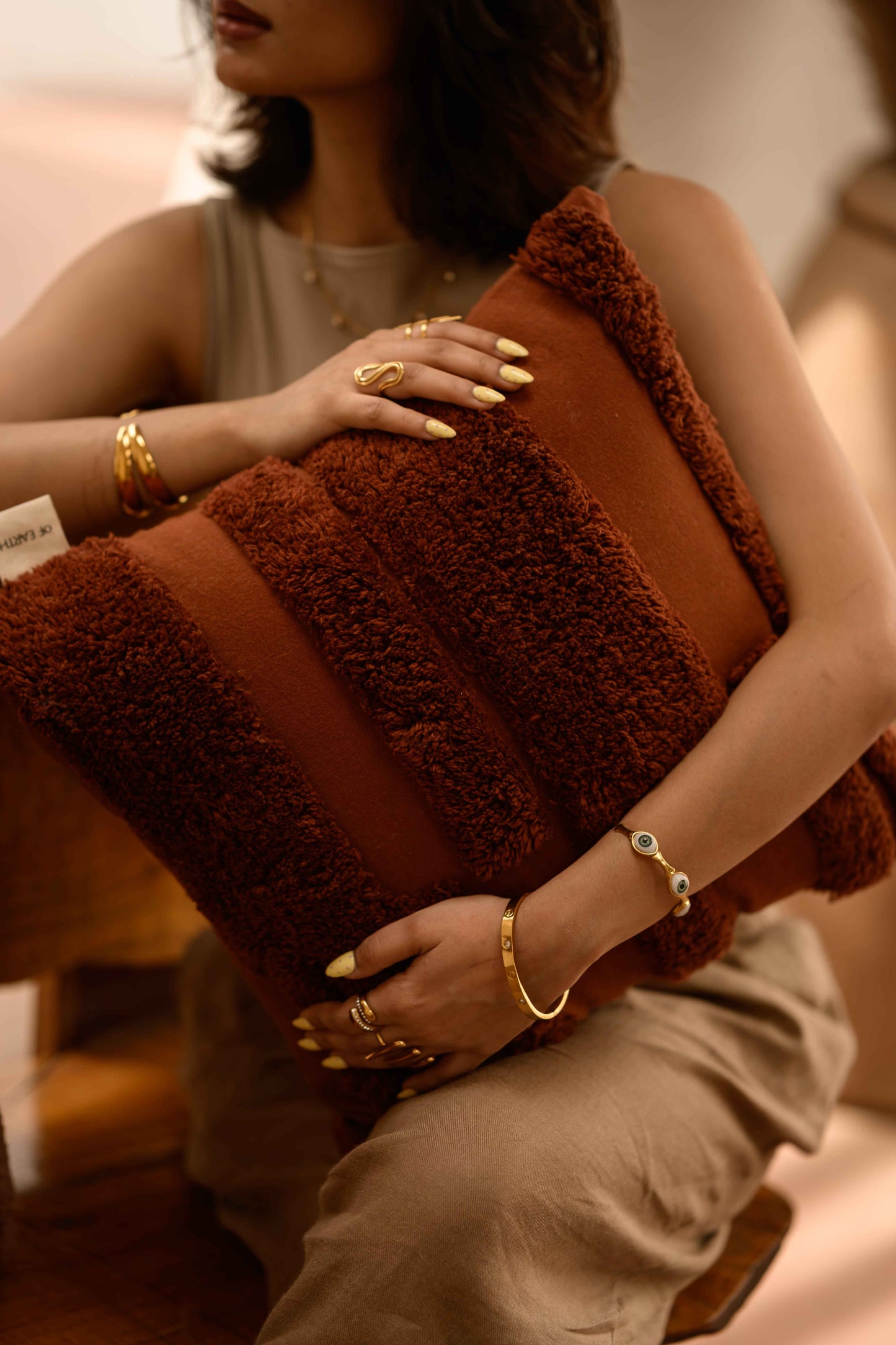 Saumya Cotton Cushion by Of Earth