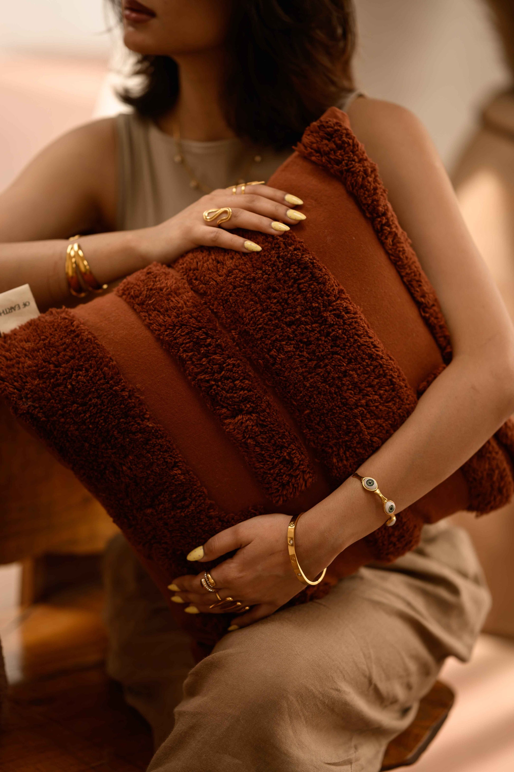 Saumya Cotton Cushion by Of Earth
