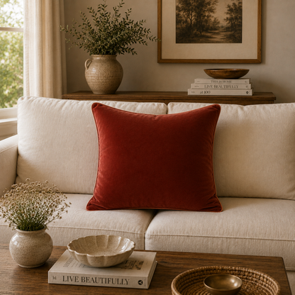 Shraya Cotton Velvet Cushion Cover