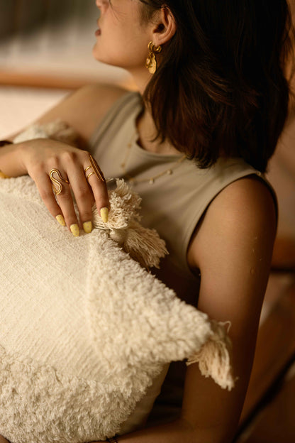 Shubha Cotton Cushion by Of Earth