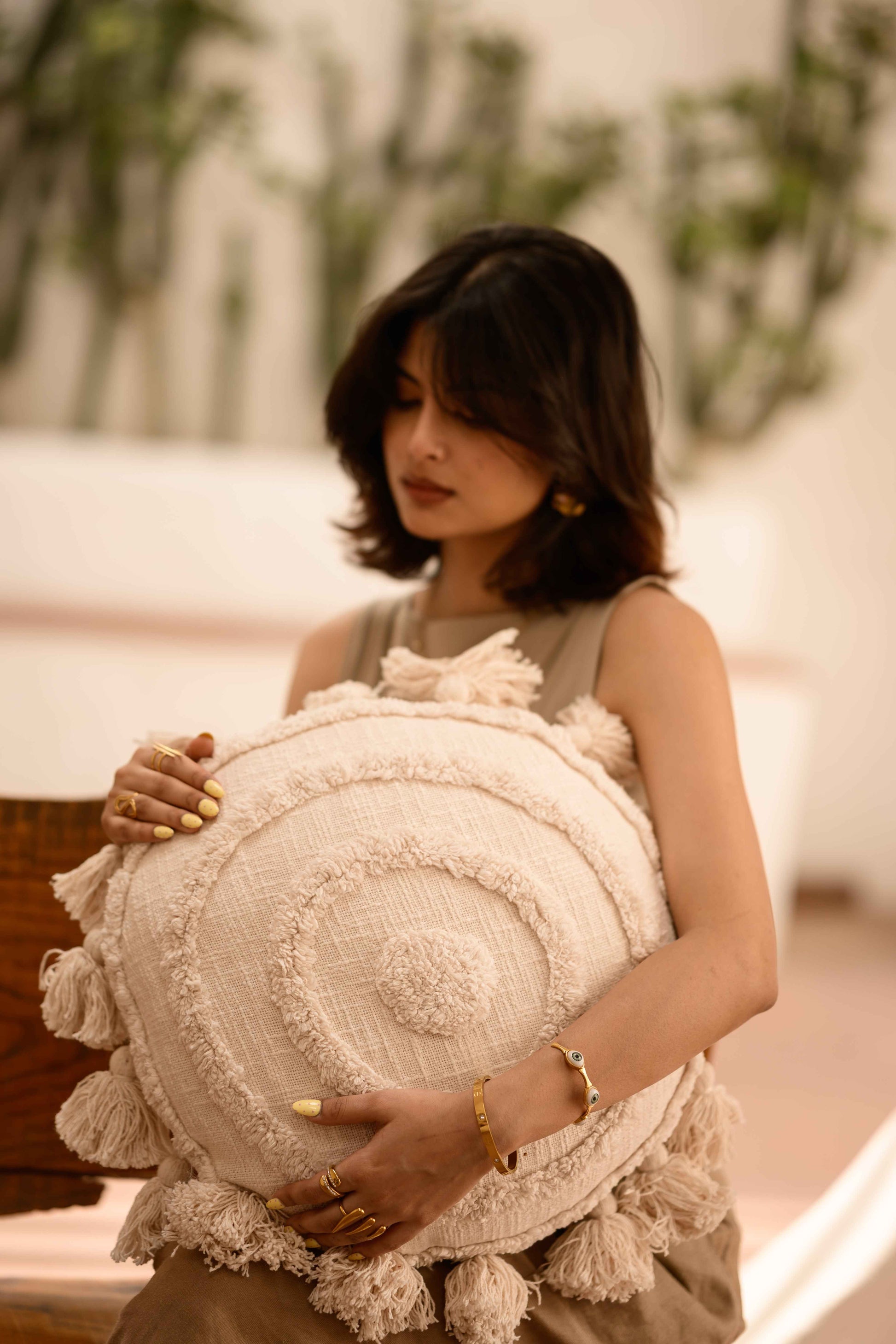 Soma Moon Cushion by Of Earth