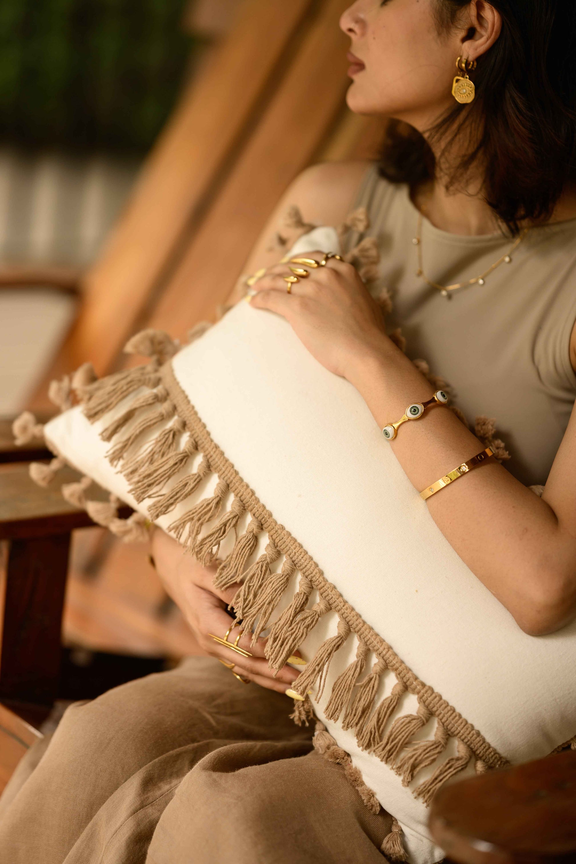 Tarang Cotton Cushion by Of Earth